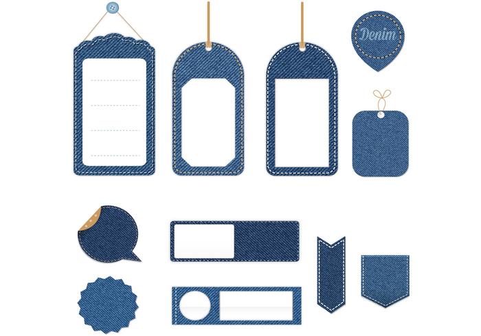 Denim Tag Vector Pack Denim Tag Vector Pack