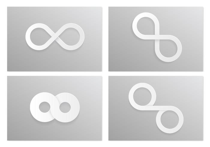 White Infinity Vector Symbol Pack - Download Free Vector Art, Stock ...