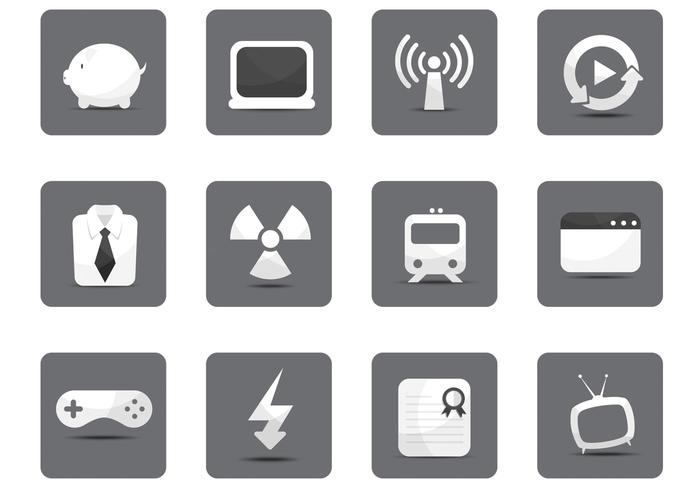 White Miscellaneous Icon Vector Pack White Miscellaneous Icon Vector Pack