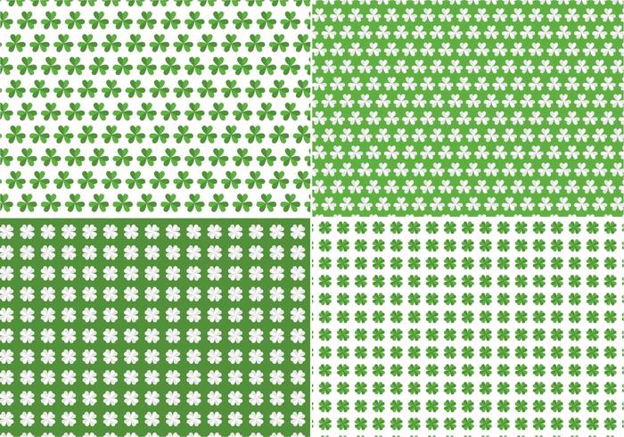 Seamless Clover Vector Pattern Pack Seamless Clover Vector Pattern Pack