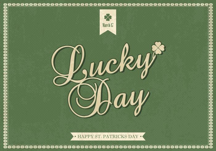 Retro St. Patrick's Day Vector Background Retro St. Patrick's Day Vector Background