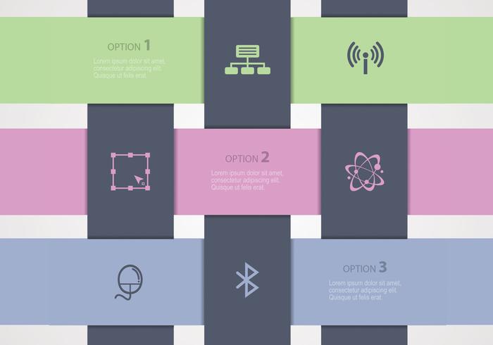 Woven Paper Banners Vector Woven Paper Banners Vector