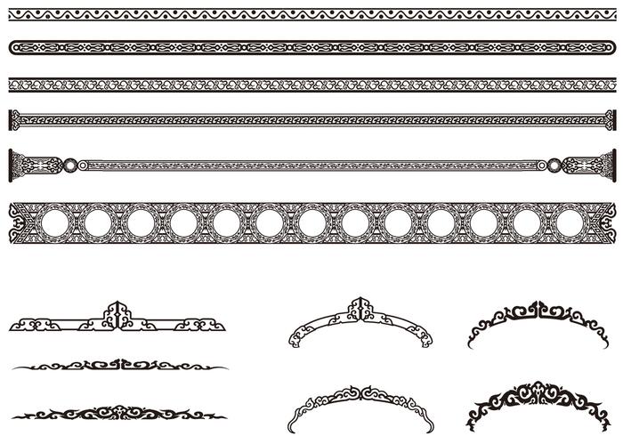 Decorative Vintage Border Vectors Decorative Vintage Border Vectors