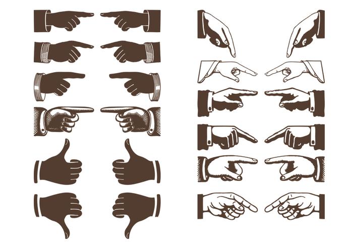 Vintage Hands Vector Pack Vintage Hands Vector Pack