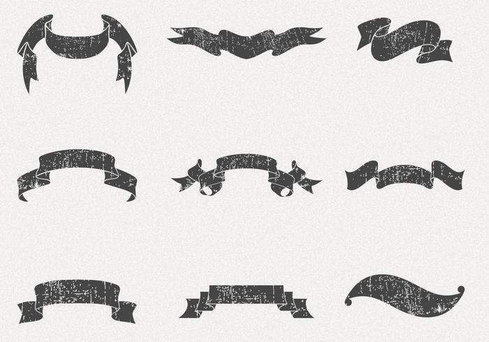 Grungy Ribbon Banners Vector Pack Grungy Ribbon Banners Vector Pack
