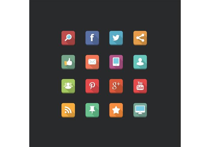 Social Media Icon Vectors Social Media Icon Vectors