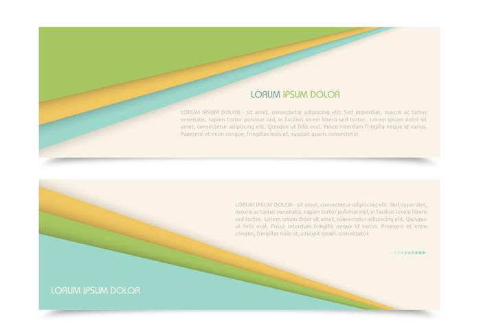 Layered Papers Banners Vectors Layered Papers Banners Vectors