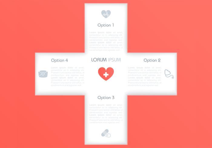Cutout Medical Cross Background Vector Cutout Medical Cross Background Vector