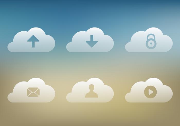 Transparent Cloud Icons Vector Pack Transparent Cloud Icons Vector Pack