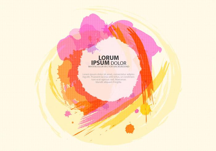 Colorful Watercolor Background Vector Colorful Watercolor Background Vector