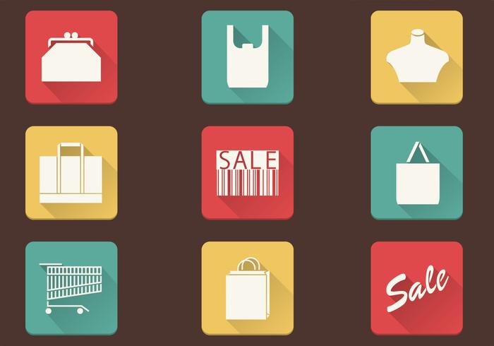 Simple Shopping Icons Vector Pack Simple Shopping Icons Vector Pack