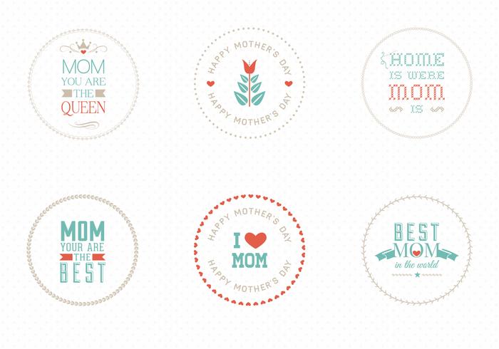 Mother's Day Badges Vector Pack Mother's Day Badges Vector Pack