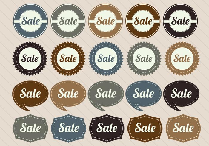 Retro Sale Badge Vectors Retro Sale Badge Vectors