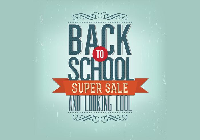 Retro Back to School Vector Retro Back to School Vector