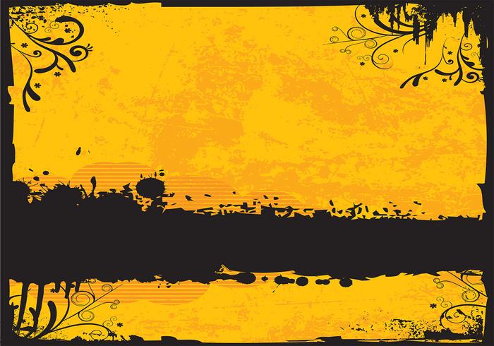 Golden Grunge Background Vector Golden Grunge Background Vector