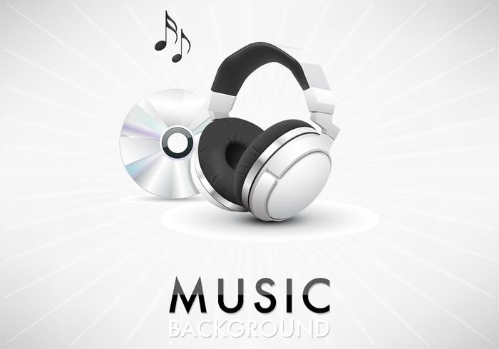 Music Headphone Background Vector Music Headphone Background Vector