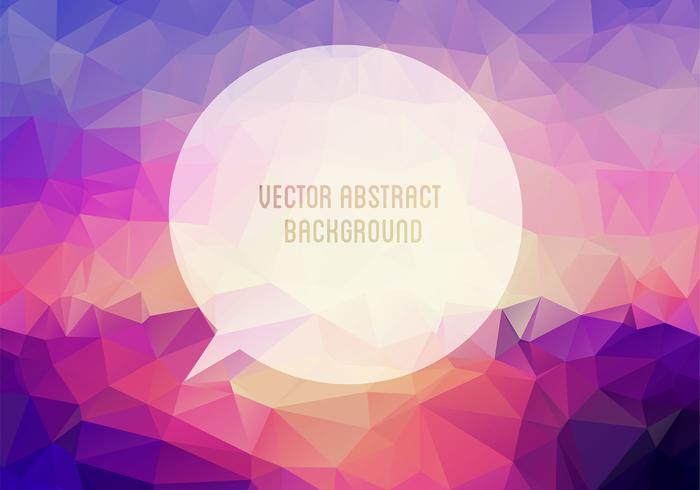 Polygonal Speech Bubble Background Vector Polygonal Speech Bubble Background Vector