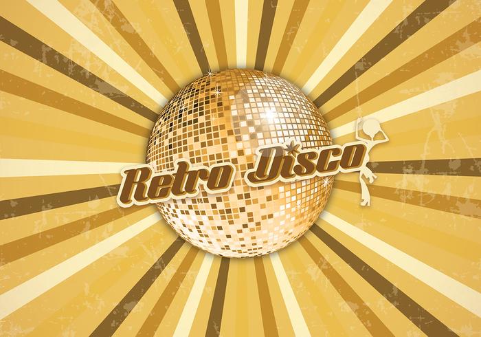 Retro Disco Ball Background Vector Retro Disco Ball Background Vector
