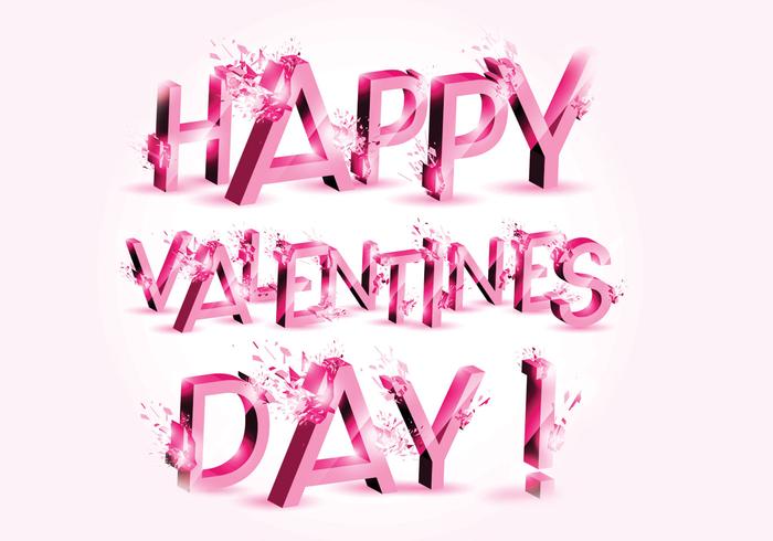3D Explosion Valentine's Day Vector 3D Explosion Valentine's Day Vector
