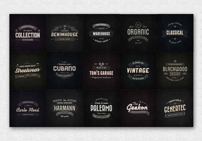 15 Vintage Badge Logo Vectors 15 Vintage Badge Logo Vectors