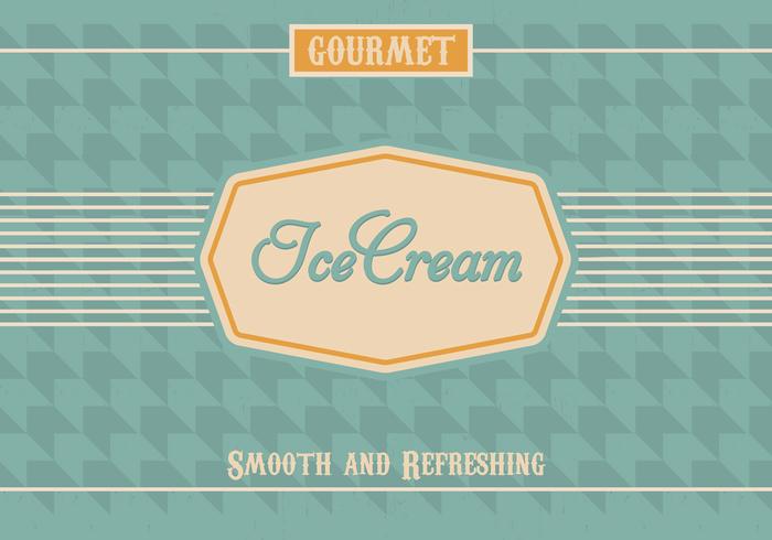 Vintage Ice Cream Vector Background Vintage Ice Cream Vector Background