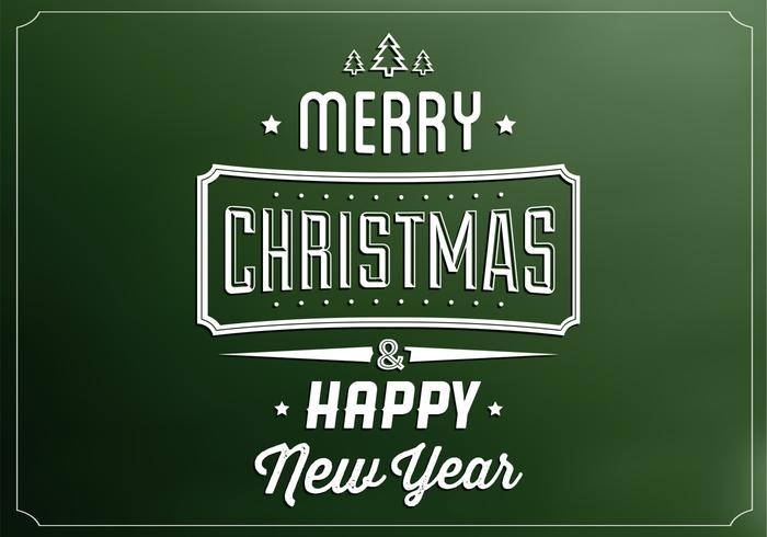 Emerald Merry Christmas Vector Background Emerald Merry Christmas Vector Background
