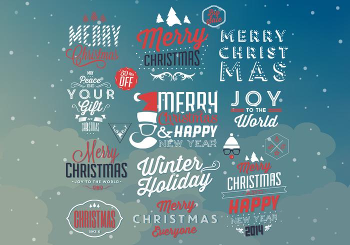 Hipster Christmas Vector Elements Hipster Christmas Vector Elements