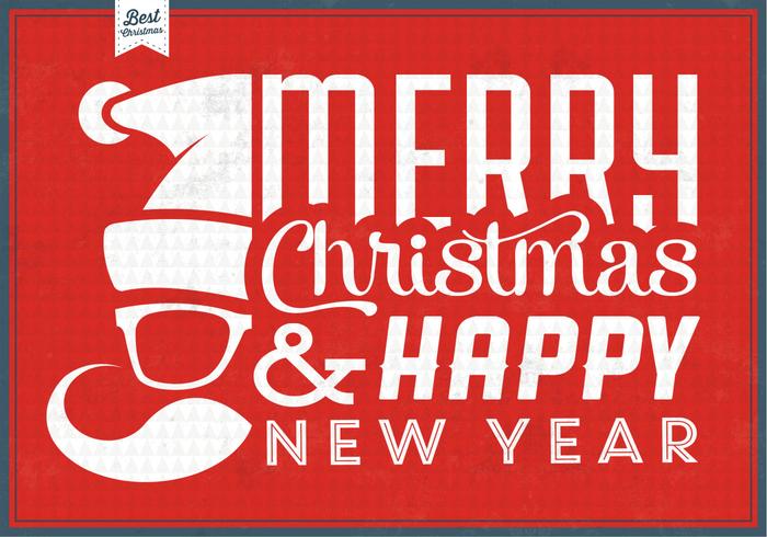 Hipster Santa Christmas Vector Background Hipster Santa Christmas Vector Background