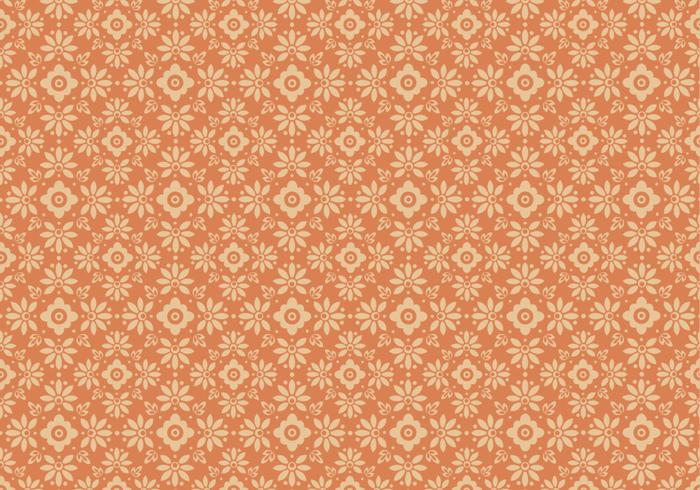 Tangerine Floral Vector Pattern Tangerine Floral Vector Pattern