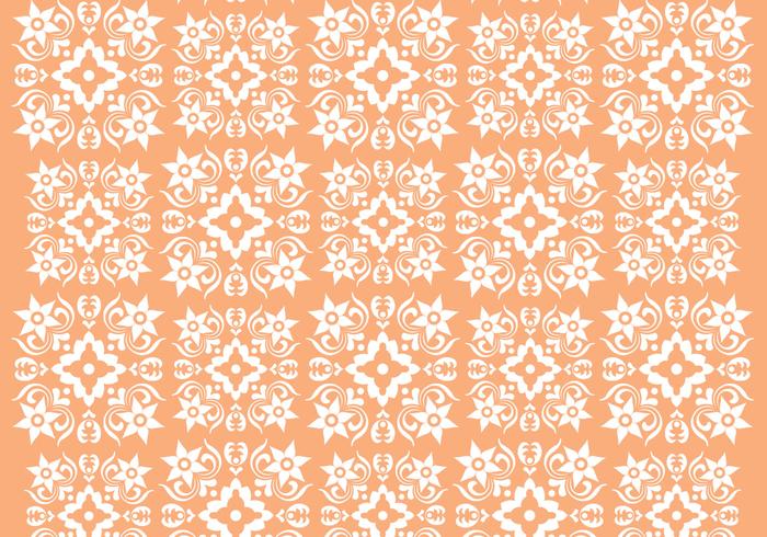 Retro orange Ornament Vektor-Muster Retro orange Ornament Vektor-Muster