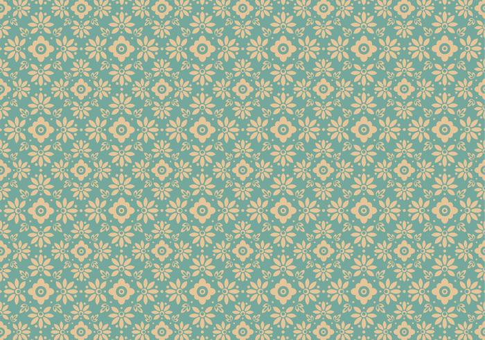 Blue Floral Vector Pattern Blue Floral Vector Pattern
