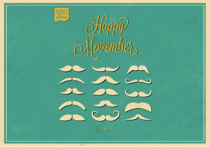 No Shave Movember Moustaches Vector Set No Shave Movember Moustaches Vector Set