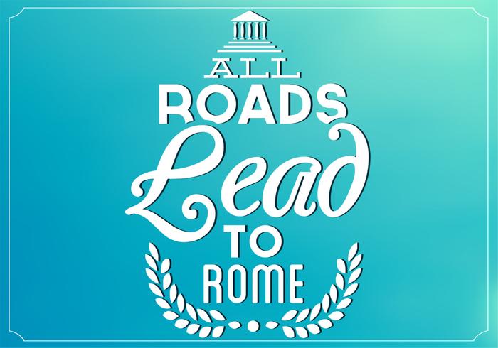Teal All Roads Lead to Rome Vector Background Teal All Roads Lead to Rome Vector Background