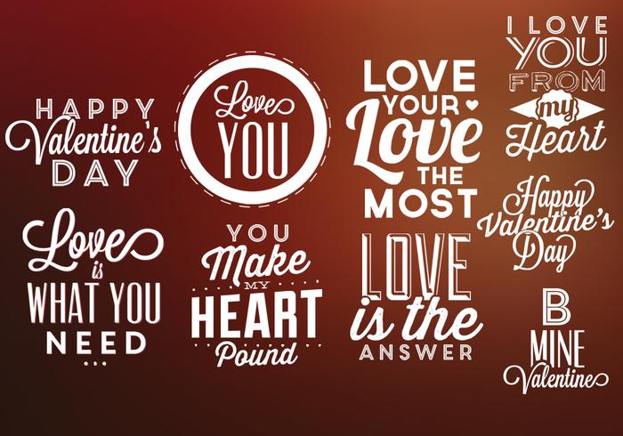 Valentine's Day Labels Vector Pack Valentine's Day Labels Vector Pack