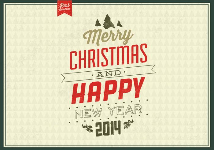 Vintage Evergreen Christmas Vector Background Vintage Evergreen Christmas Vector Background