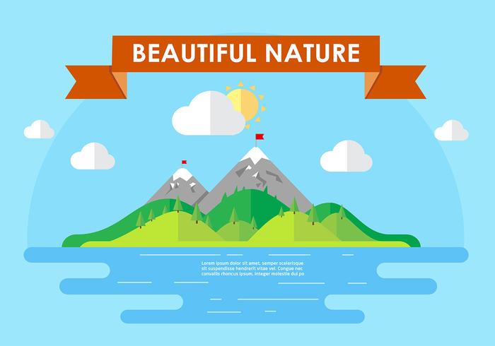 Mountain Landscape Vector Mountain Landscape Vector