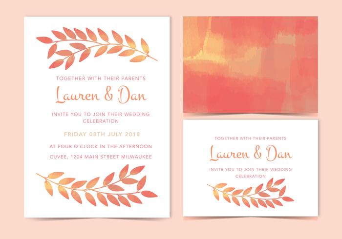 Vector Wedding Invite Vector Wedding Invite