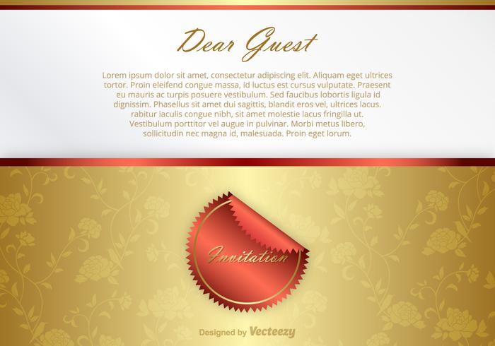 Luxury Vector Invitation Card Luxury Vector Invitation Card