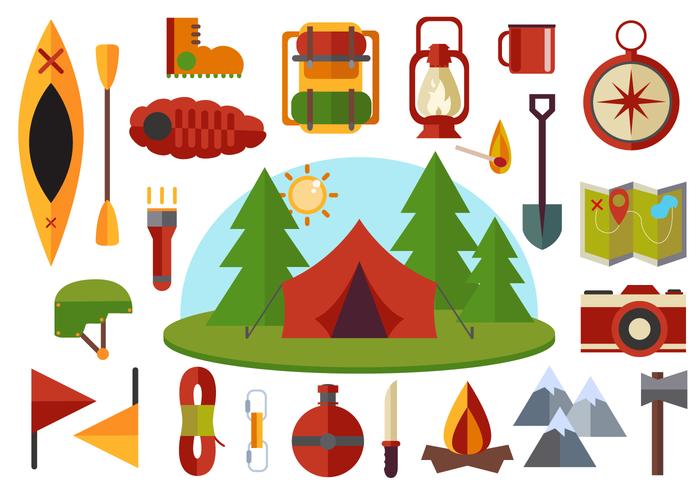 Flat Mountaineer Vectors Flat Mountaineer Vectors