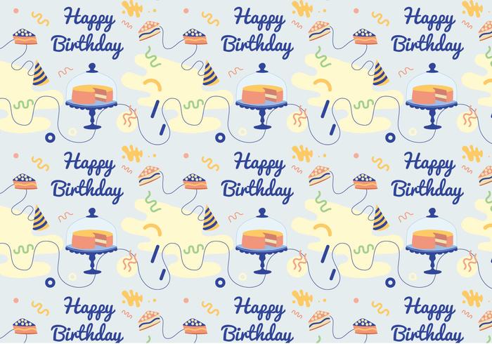 Vector Birthday Pattern Vector Birthday Pattern