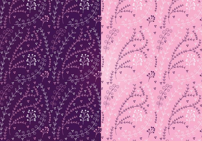Vector Magenta Floral Patterns Vector Magenta Floral Patterns