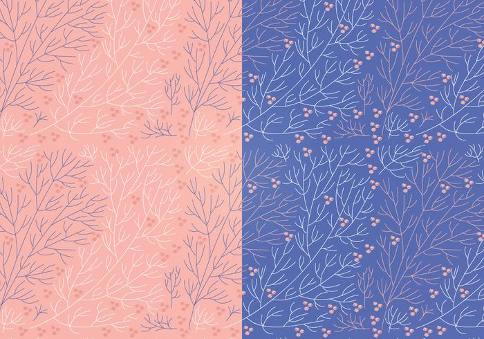 Vector Boho Branch Floral Patterns Vector Boho Branch Floral Patterns