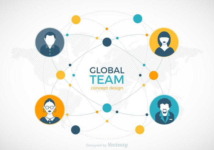 Global Team Vector Design Global Team Vector Design