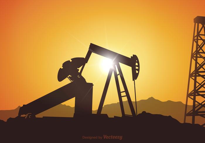 Vector Oil Field Illustration Vector Oil Field Illustration