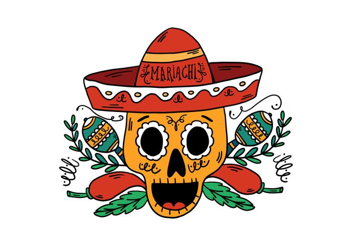 Sugar Skull Mariachi Background Sugar Skull Mariachi Background