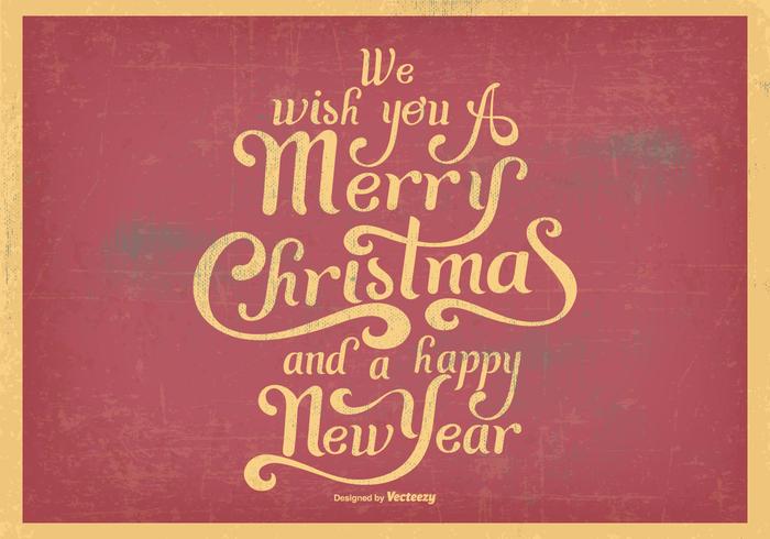 Vintage Merry Christmas Illustration Vintage Merry Christmas Illustration