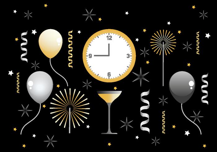 Happy New Year Vector Decorations Happy New Year Vector Decorations