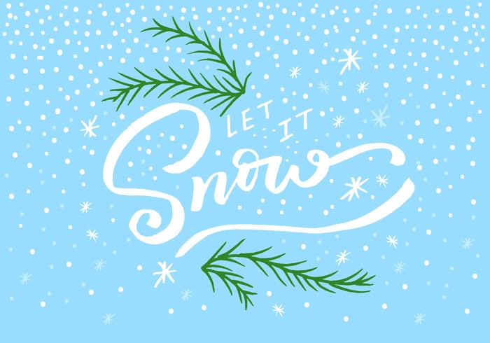 Let it Snow Lettering Let it Snow Lettering