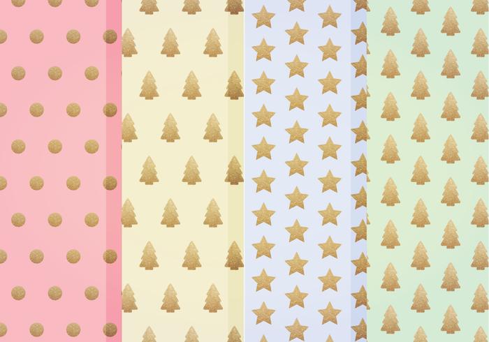 Vector Gold Winter Patterns Vector Gold Winter Patterns