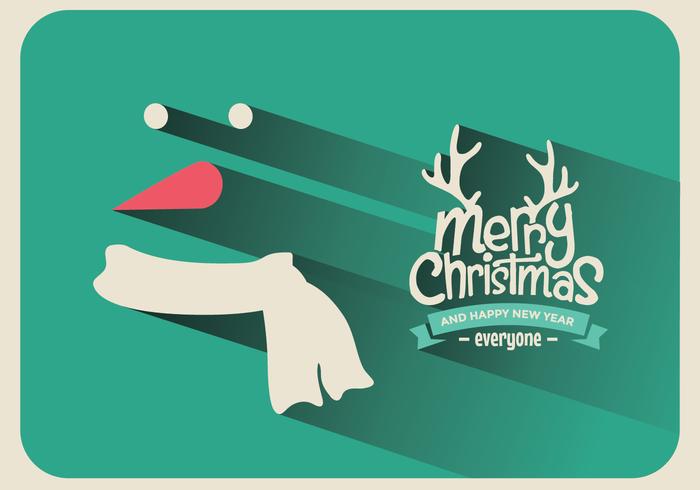 Snowman Shadow Vector Snowman Shadow Vector